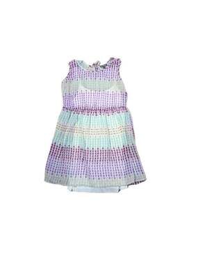 BeBop sleeveless chiffon sundress with geometric abstract print